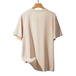 T-shirt uni à col rond pour homme, 180g, doux, manches courtes, décontracté, basique, confortable, coupe classique, pour l'été, à porter au quotidien, écologique - Product Image 2
