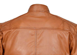 Chaqueta de cuero de alta calidad para hombre, a la moda, cómoda, de manga larga y personalizable. - Product Image 4