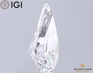 Finest Lab Grown CVD Diamond 3,50 CT Pear Cut IGI Certified E Color VVS2 Clarity 13,97mm Piedra central ideal para anillo de compromiso - Product Image 3