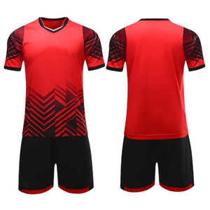 Uniforme de Fútbol Deportivo 100% Poliéster Malla Uniforme de Fútbol de la Mejor Calidad con Estampado Geométrico Transpirable en Venta - Product Image 4