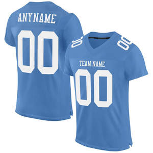 Maillot de football américain personnalisé respirant et antibactérien à manches courtes en mesh, uniforme de jeu taille XL et plus - Product Image 2