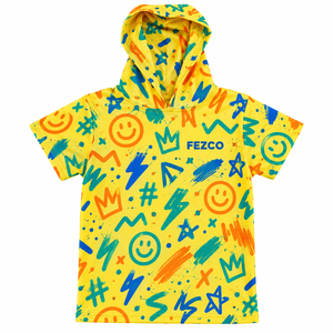 Sweat à capuche de baseball à manches courtes personnalisé pour enfant et jeune, style hip-hop, tenue décontractée pour le sport et la gym, streetwear sublimé pour garçon - Product Image 4