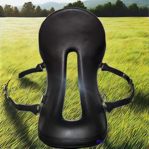 Silla de montar de cuero sintético para equitación de resistencia TI101OA056, estilo inglés, ligera, personalizada, para carreras, con armazón de madera. - Product Image 2