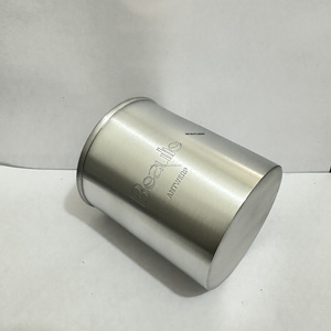 Wholesale Modern Luxury Brass 13 OZ Capacity Unique <b>Empty</b> Candle <b>Jars</b> Holder Lid Brushed Finish Custom Logo Christmas Handmade - Product Image 4