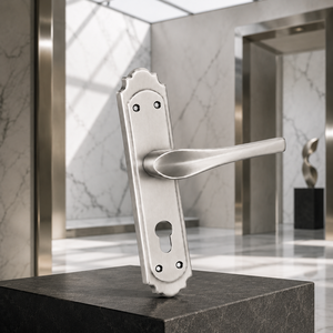 Premium CHIC Brass Mortice <b>Door</b> Handle Matte SS Finish Heavy Duty Lever Handle for Home Office Residential Commercial <b>Doors</b> - Product Image 3