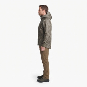 Chaqueta Impermeable de Caza de 3 Capas para Hombre, Diseño A-TACS Camo, Ropa Exterior Táctica, Chaqueta Impermeable Personalizada - Product Image 3