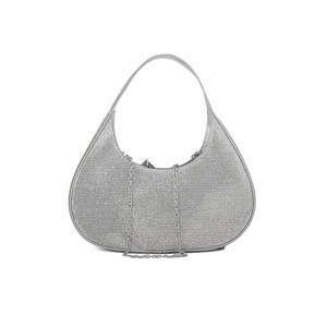 Silver Fancy <b>Evening</b> Hand <b>Bag</b> P24325 - Product Image 3