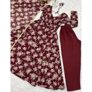 Hermoso vestido de fiesta tamaño XS Anarkali con Dupatta Pent elegante para ocasiones especiales - Product Image 5