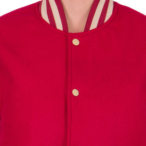 Street Wear Varsity Jacket Custom Logo Breathable <b>Raw</b> Fashion Style Winter Women's Varsity Jacket with Pocket and Button Closure - Product Image 5