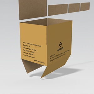 OEM/ODM Custom Eco-Friendly Recycled Materials Charcoal Packaging <b>Box</b> Durable Corrugated Cardboard for Briquette Wood Charcoal - Product Image 5