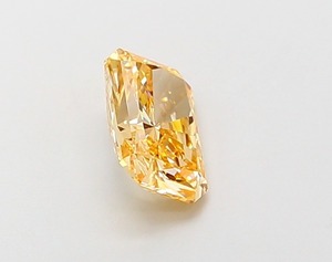 Diamant Jaune Orange Intense Fantaisie Radiant de 1,07 Carat, Clarté VVS2, Polissage EX, Pierre Précieuse Unique de Laboratoire CVD, Pierre de Bijou Unique - Product Image 3