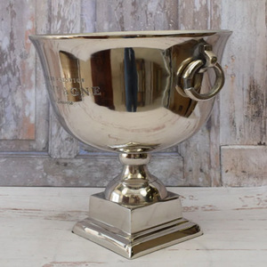 Casted <b>Aluminum</b> Ice Buckets Wine Bottle Cooler Bon Champagne Ice <b>Container</b> Bucket <b>Aluminum</b> Nickel Vintage Gift - Product Image 5