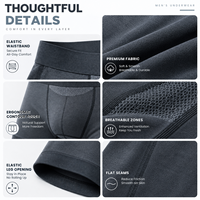 Boxers de performance personnalisés pour hommes, respirants, avec poche de soutien, sous-vêtements de sport sans couture, OEM