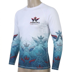 Sportswear <b>Men</b> Rash Guard Quick Dry Athletic Long Sleeve <b>Shirt</b> Moisture Wicking for <b>Swimming</b> Surfing Breathable Performance - Product Image 3