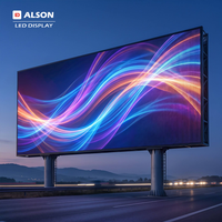 Supports publicitaires LED pleine couleur ALSON, écrans vidéo en aluminium, écrans géants Daxin, écrans LED pour supermarchés