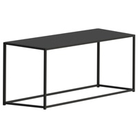 Table basse noire Table moderne simple pour salon Tables de cocktail industrielles de bureau à domicile, assemblage facile