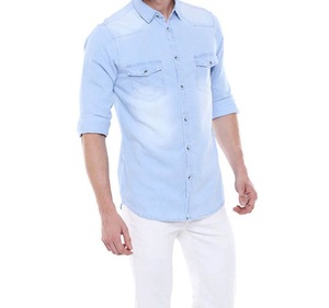 Servicio OEM, Camisas Vaqueras Personalizadas, 100% Algodón, Resistentes al Viento, de Secado Rápido, con Botones, Ajuste Cómodo, Manga Larga, Logotipo Personalizado - Product Image 6