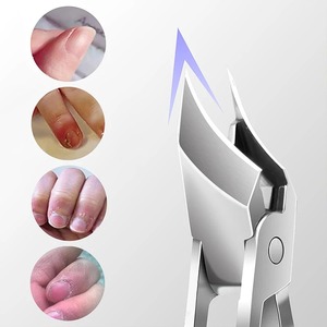 Coupe-ongles en acier inoxydable, lame incurvée, outil de manucure de précision, coupe-cuticules, portable, utilisation pour adultes, ergonomique - Product Image 4