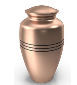 Rose Gold Aluminum Cremation Urn Ashes <b>Memorial</b> Urn Round Handmade Portable Tabletop Keepsake <b>Vase</b> Custom Printing - Product Image 2