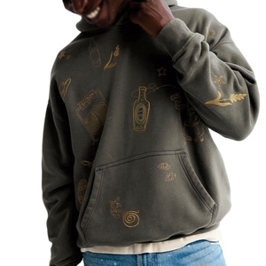 Sweat-shirts à capuche graphiques personnalisés et élégants, unisexes, en molleton surdimensionné, fournisseur en gros, fabricant, étiquette privée OEM - Product Image 3