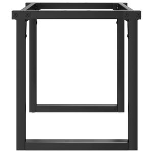 Patas de mesa de centro con estructura en O de acero, 31.5"x15.7"x16.9", patas para muebles - Product Image 5