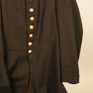 Manteau à franges américain répliqué avec boutons en laiton, manteau à franges américain répliqué en laine fait main - Product Image 3