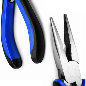 2Pcs Mini Long Nose and Bent Nose <b>Pliers</b> <b>Set</b> Precision Spring Loaded Hand Tools for DIY Jewelry Making - Product Image 2