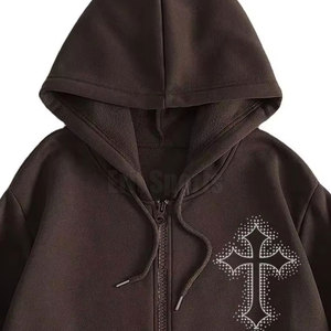 Sweat-shirts à strass pour hommes à séchage rapide, couleur personnalisée, nouveau style 2026, prix bas - Product Image 5