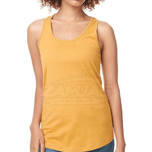 เสื้อกล้ามผ้าแคนวาสแฟชั่นสำหรับผู้หญิง รุ่นใหม่สำหรับฤดูร้อน สวมใส่สบาย ระบายอากาศได้ดี แห้งเร็ว เหมาะสำหรับออกกำลังกาย รับสกรีนโลโก้ตามแบบ - Product Image 2