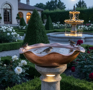 Bain d'oiseaux artisanal pour hôtel et restaurant, design élégant, mangeoire à oiseaux, accessoires de jardin, design unique. - Product Image 2