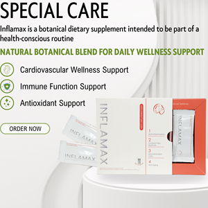 Inflamax Blood Vessel Health Support Suplementos de hierbas en polvo diseñados para 4 adultos No para recién nacidos - Product Image 2