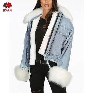 Ryan Pro Gear <b>Customized</b> <b>Denim</b> <b>Jacket</b> For Women Breathable and Comfortable Fabric with <b>Customized</b> Logo OEM Design - Product Image 3