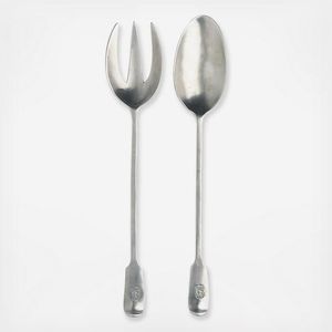 Lavish Luxury Stainless Metal Salad <b>Server</b> For Premium Tableware Collection And Upscale Restaurant Presentation - Product Image 1