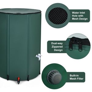 Baril de récupération d'eau de pluie portable de 100 gallons avec robinet et filtre, réservoir pour fournitures de jardin - Product Image 6