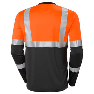 Camisetas de Trabajo de Seguridad de Verano de Alta Visibilidad, Resistentes, de Manga Larga con Franjas Reflectantes, Suministro de Fábrica, Personalizadas - Product Image 4
