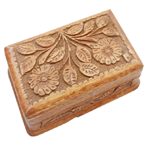 Cajas Rectangulares de Madera con Diseño Grabado y Acabado en Madera Natural de Alta Calidad para Almacenamiento en el Hogar - Product Image 2