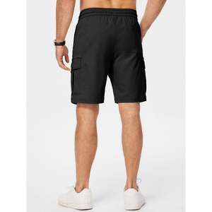 Pantalones cortos Cargo informales para hombre 2025, pantalones cortos de trabajo con cintura elástica y cordón clásico, decoraciones con Logo XXS High Street Long Sport Short - Product Image 2