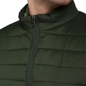 OEM Service Top Quality PolyesterCotton Stand Collar Puffer <b>Jacket</b> Custom logo Lightweight Breathable Quilted <b>Jackets</b> For Men - Product Image 3