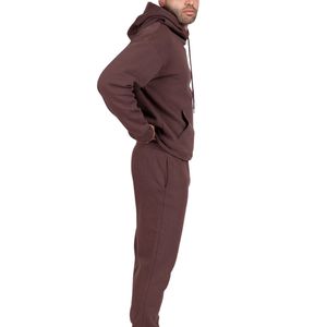 Conjunto Deportivo de Felpa 100% Algodón para Hombre, Lavado Ácido, Bordado 3D, Transferencia Térmica con Pedrería - Product Image 3