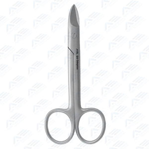 Stainless Steel Curved <b>Saw</b> Edge Scissors Crown Dental Surgical Instruments Best Quality Crown Bee Scissors 120mm Manual <b>Power</b> - Product Image 2