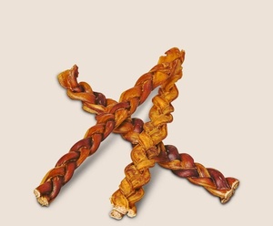 Snacks Dentales Orgánicos Naturales para Perros, Varillas de Bully Trenzadas de Pene de Búfalo, Alta Proteína, Ecológicas, Hechas a Mano - Product Image 1