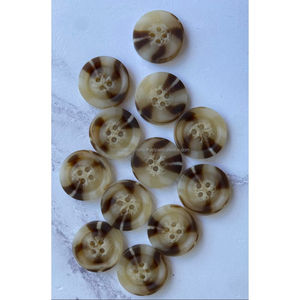 Boutons en corne de buffle noire, boutons en os de buffle, boutons en corne vierges, ensemble de boutons réels pour blazer en provenance d'Inde - Product Image 6