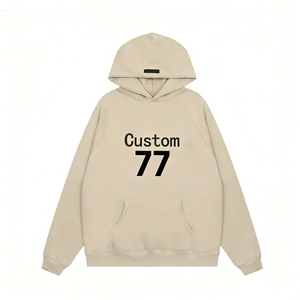 เสื้อฮู้ดดีไซน์เนอร์คุณภาพสูง ปี 2026 สไตล์สตรีทแวร์ พิมพ์ลายตัวอักษรตามสั่ง ฮิปฮอป ผ้าฟลีซรักษ์โลก สำหรับฤดูใบไม้ร่วง - Product Image 1