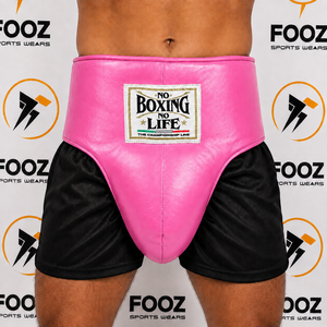 อุปกรณ์ป้องกันขาหนีบสำหรับฝึกซ้อมคิกบ็อกซิ่ง ยี่ห้อ Red No Boxing No Life รุ่นขายดีที่สุด ผลิตจากหนังวัวแท้ รับสกรีนโลโก้ สำหรับมวยไทย - Product Image 4