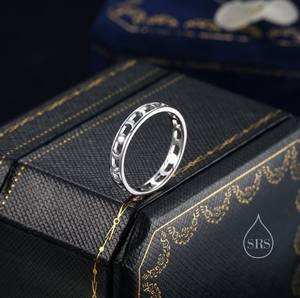 Anillo de Plata de Ley con Fase Lunar, Joyería Celestial, Anillo de Luna Delicado y Elegante - Product Image 3