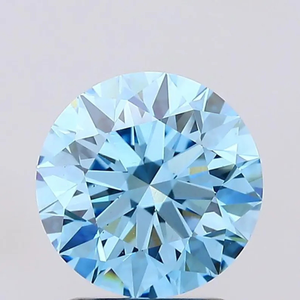 เพชรทรงกลมสีน้ำเงินสดใส 3 กะรัต ได้รับการรับรองจาก IGI คุณภาพ VS สำหรับทำเครื่องประดับ - Product Image 1