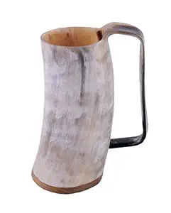Nouveau Best-Seller FAIZA CRAFT Corne à boire Viking en corne de buffle naturelle faite à la main – Sans fuites, sans danger pour les aliments - Product Image 3