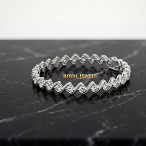 Bracelet de luxe en argent sterling 925 avec pierres de moissanite créées en laboratoire, design cubain glacé époustouflant, parfait - Product Image 2