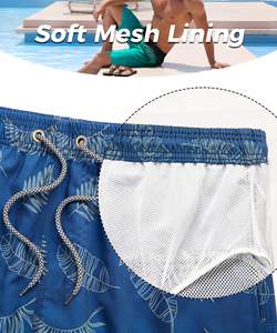 Pantalones cortos con cordón para hombre, estampado de palmeras, tropicales, de verano, para playa, informales, con botones, para vacaciones, coloridos, blancos, estampados, camiseta de verano para hombre - Product Image 6