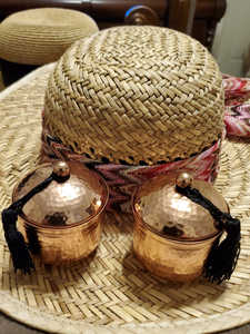 Tarro de cera para velas de cobre puro con diseño martillado Ideal para decoración de mesa Acentos elegantes para el hogar y regalos de Navidad perfectos - Product Image 6